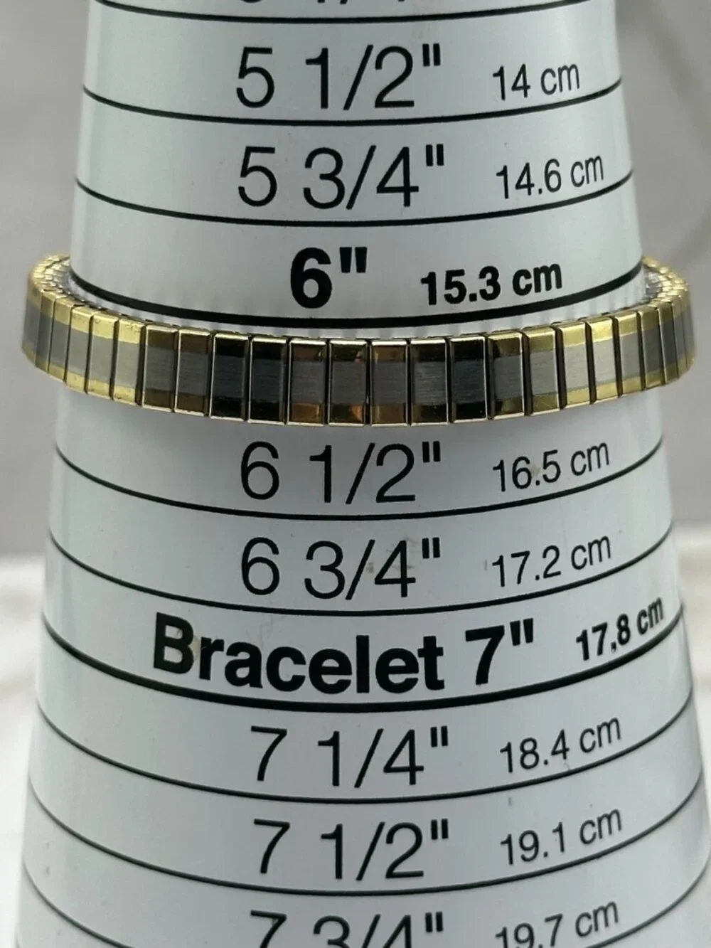 3/$30 Accutime Watch Women Silver Gold Oval Dial Stretch Band Works 6.5